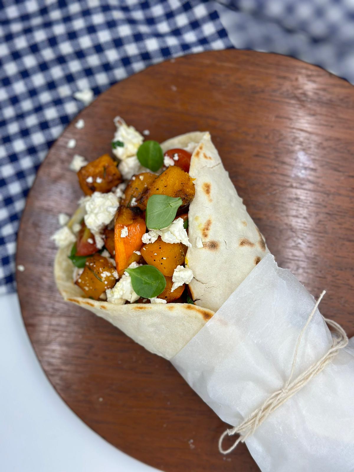 Pita con Zucca e Feta
