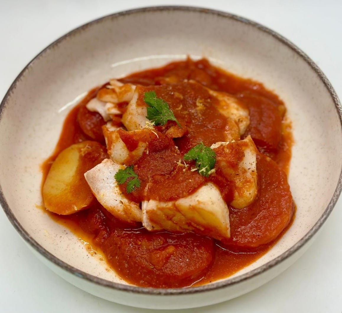 Merluzzo al pomodoro con patate