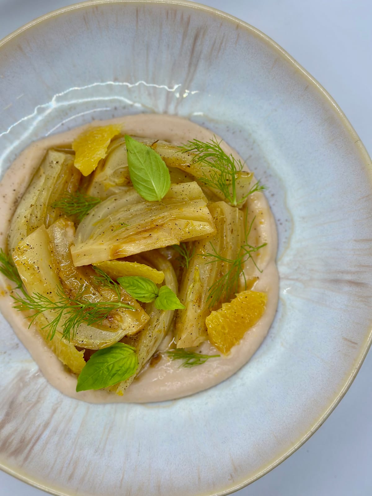 Insalata Tiepida di Finocchi all'arancia e Cannellini