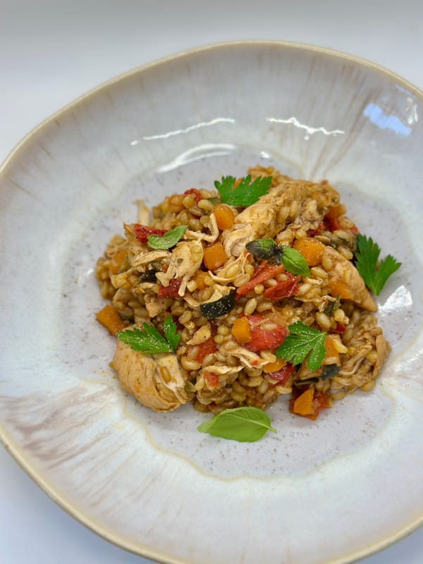 Byriani di Pollo con Grano Duro