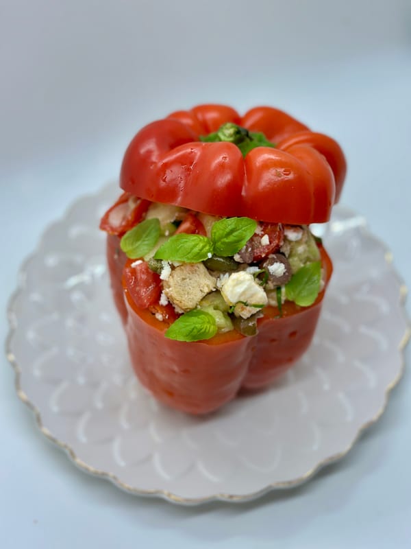 Peperoni ripieni di Panzanella