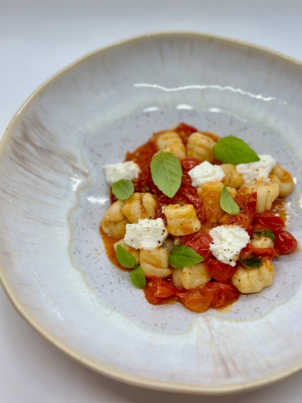 Gnocchetti di Ricotta al sugo di Pomodorini